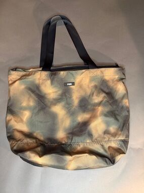 VS PINK Tie Dye Canvas Zipper Tote Bag Gorpcore Grunge Aesthetic Travel Gym